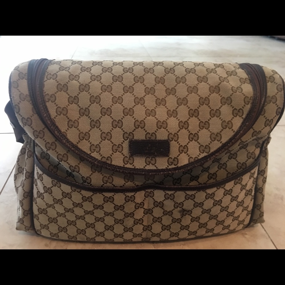 Designer diaper bag